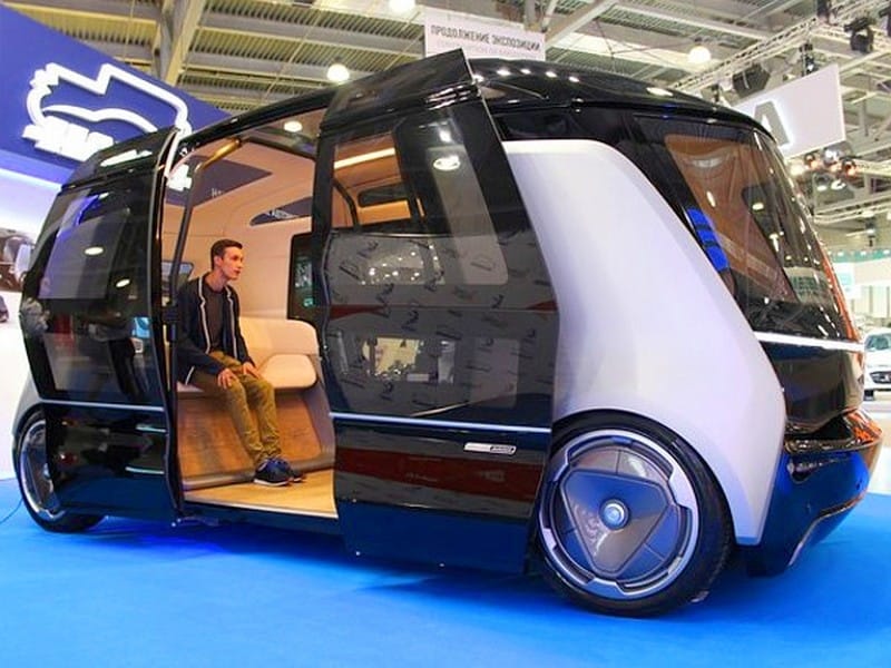 Made in Russia Self Driving Electric Minibus