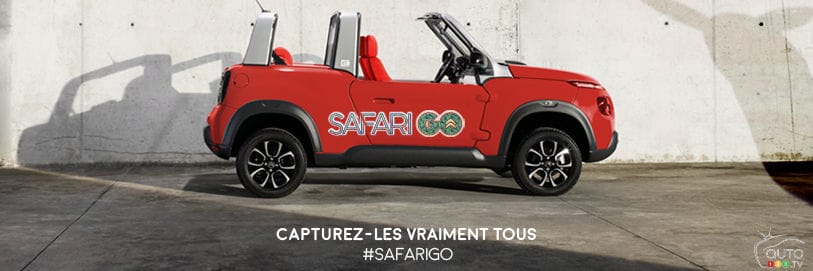 Citroën E-Mehari Chases Pokemons in Paris