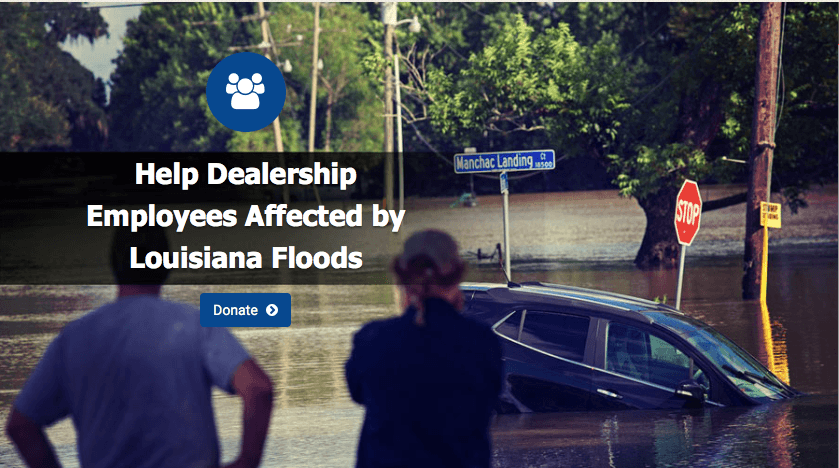 Auto Dealers to Raise $2 Million for Dealership Families Displaced by Flooding