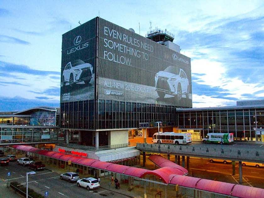 Lexus-only Parking at  Edmonton International Airport