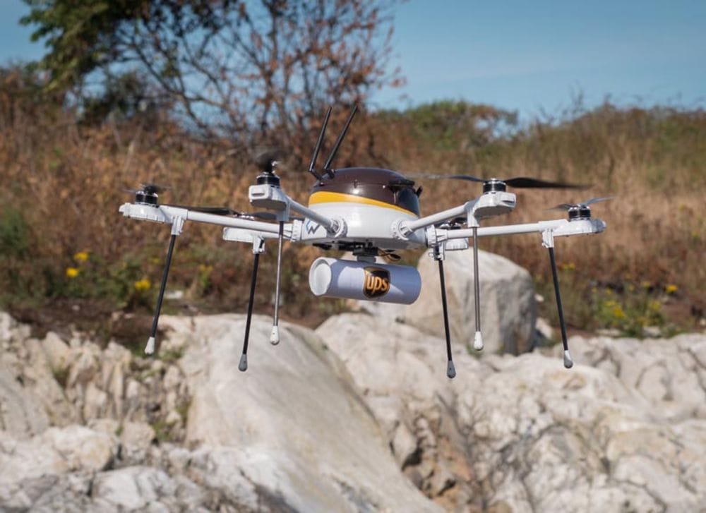 UPS Drone Delivers Medicine Package to Island