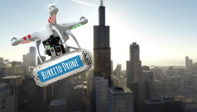 Burritos Delivery Drones