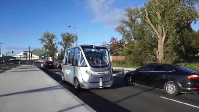 Driverless bus takes to the road in Perth
