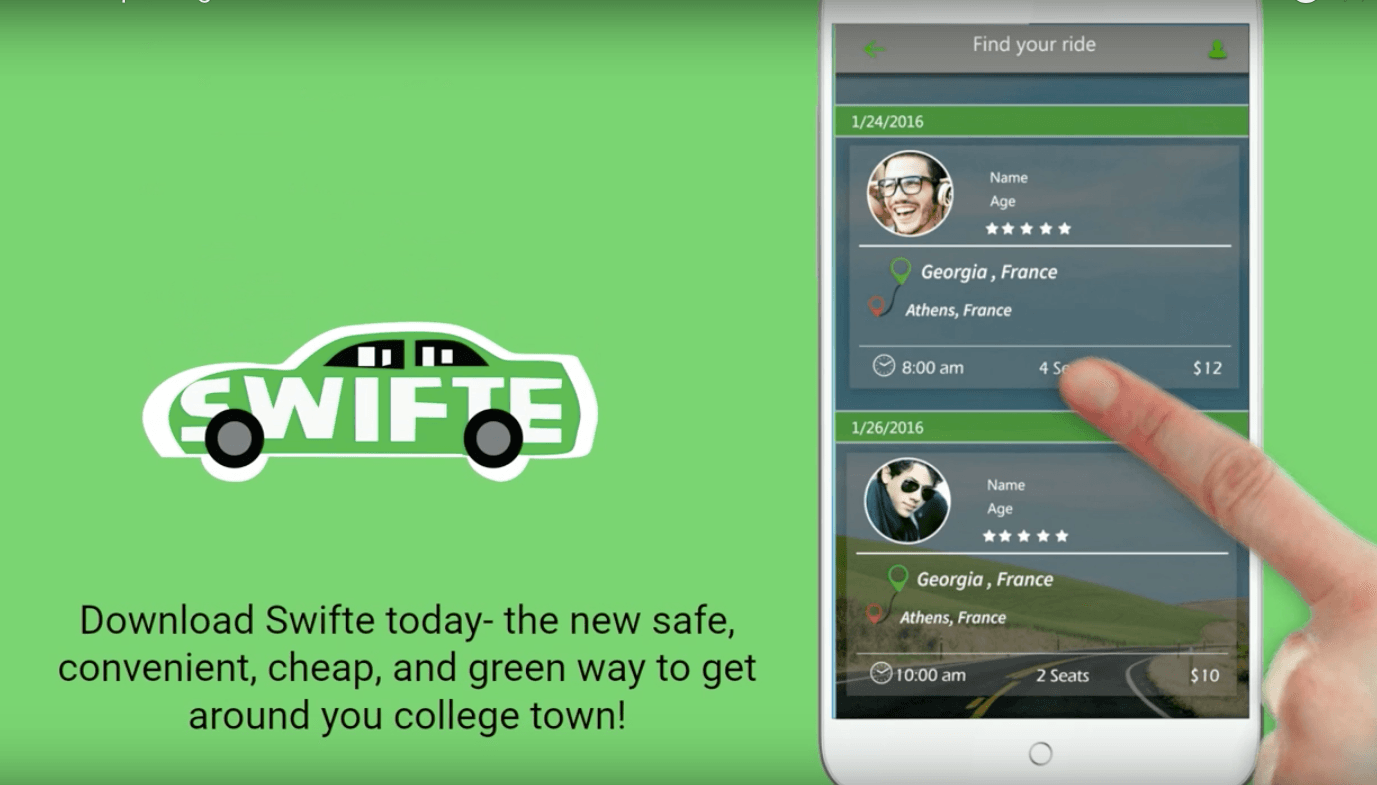 SwiftE: Solution to College's Parking & Traffic Congestion Problem