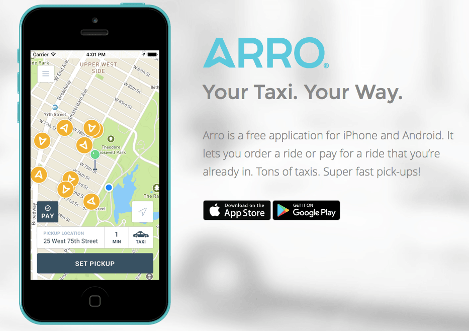 Arro Wins Contract for a Citywide Taxicab Ride-Hailing App