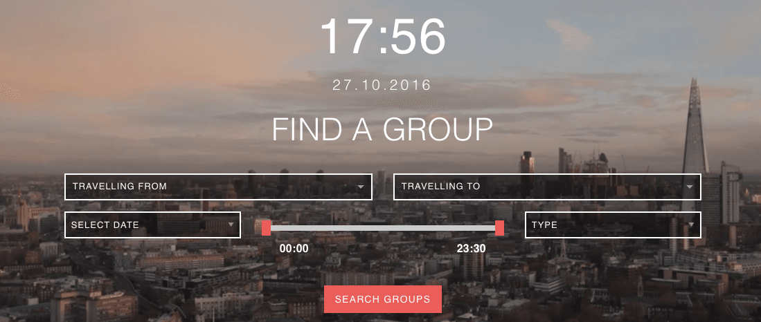 Web App GroupRail brings Ride-Sharing to Rail Commuters