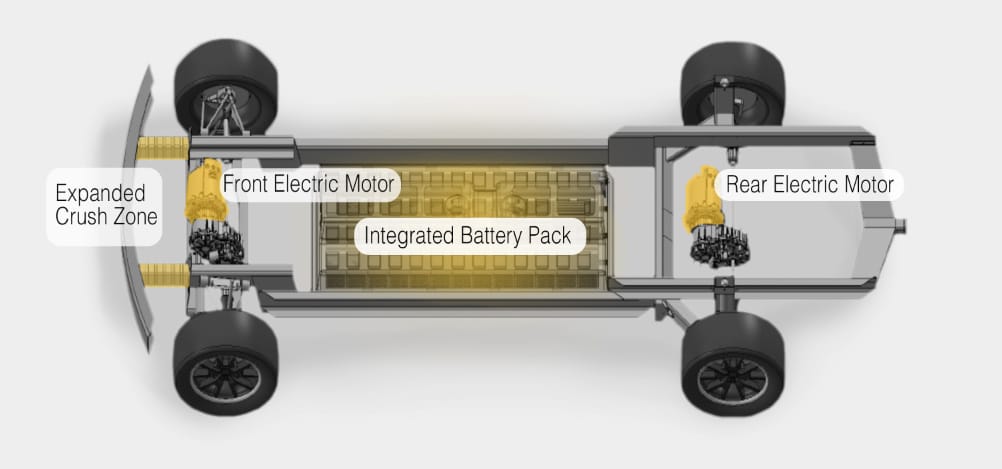 Workhorse W-15 electric pickup truck chassis
