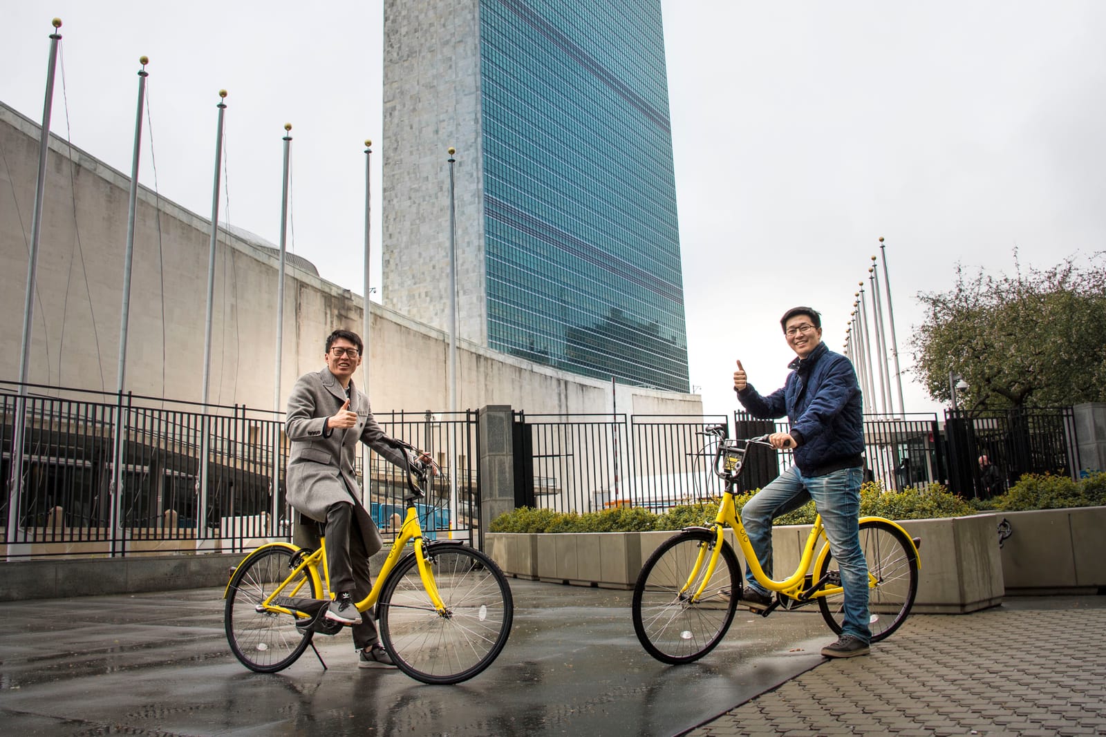 OFO CEO Dai Wei and UNDP Freya Morales US-Launch Event Address Rural and Urban Environmental Challenges sustainable mobility