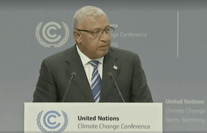 Prime Minister of Fiji's address to UN Climate Change Conference Bonn