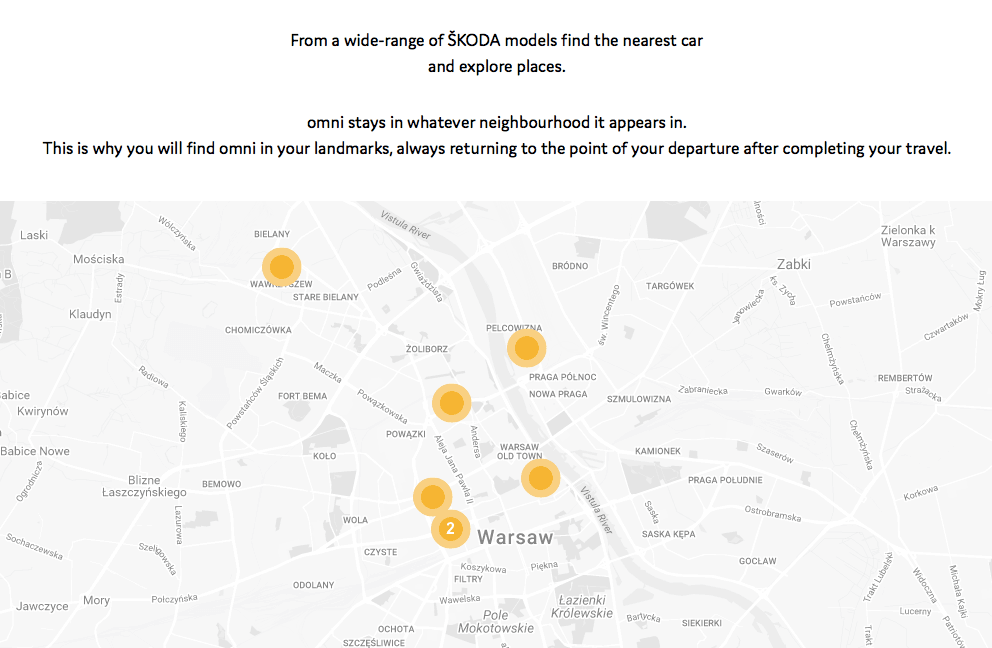 Ridecell Powers OMNI a New Car-sharing Service by SKODA Poland location of cars