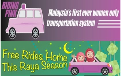 Riding Pink and Bosch to Offer Free Rides for Raya Festive Holidays