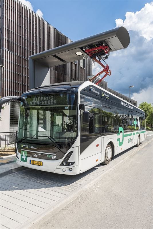 Volvo's Electric Buses Starts Operation in Luxemburg Volvo 7900 OppCharge by Heliox electric vehicle