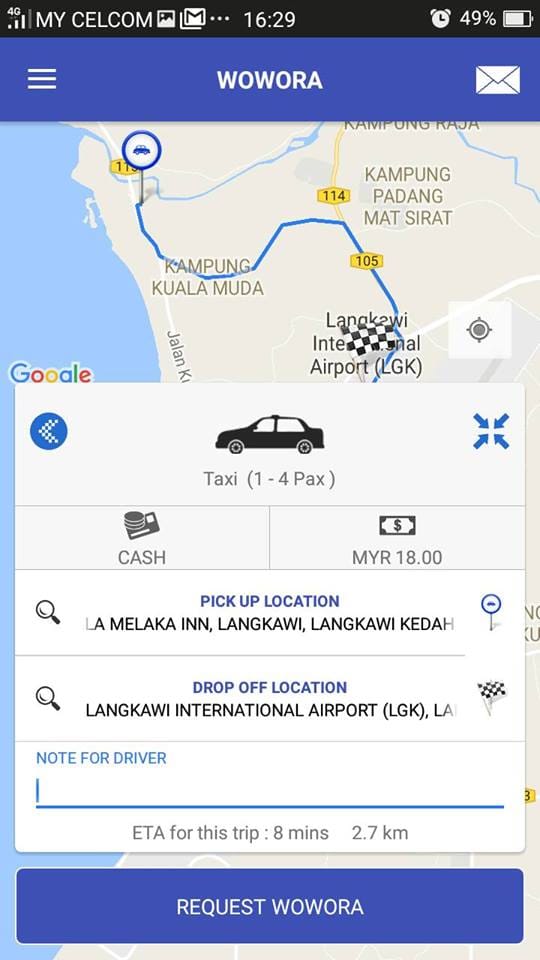 Wowora App Takes On Ride-Hailing Giants in Malaysia's Second-tier Cities hail a taxi Langkawi Sabah Sarawak Kota Kinabalu Kuching