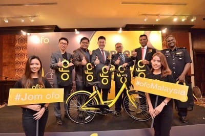 ofo Launches Bike-Sharing Service in Malaysia