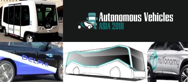 Autonomous Vehicles Asia 2018 will Discuss AV Readiness in Asian Cities
