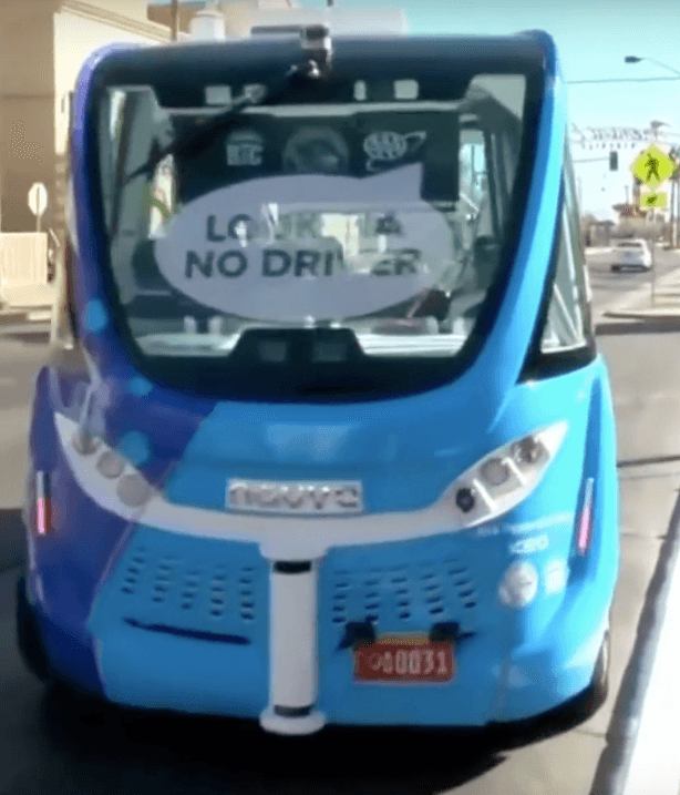 Can Human-Driven Vehicles and Autonomous Vehicles Share The Road self driving electric autonomous shuttle Navya Keolis accident in Las Vegas driverless public transport