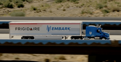 Embark, Frigidaire and Ryder Partner to Pilot Automated Driving Technology