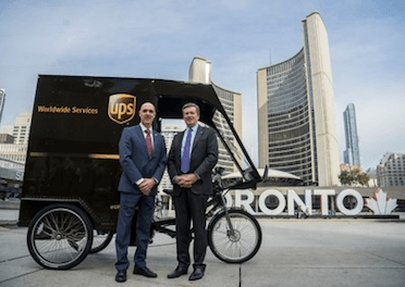 UPS Delivery by Bicycle Unveils Cargo Bike in Canada