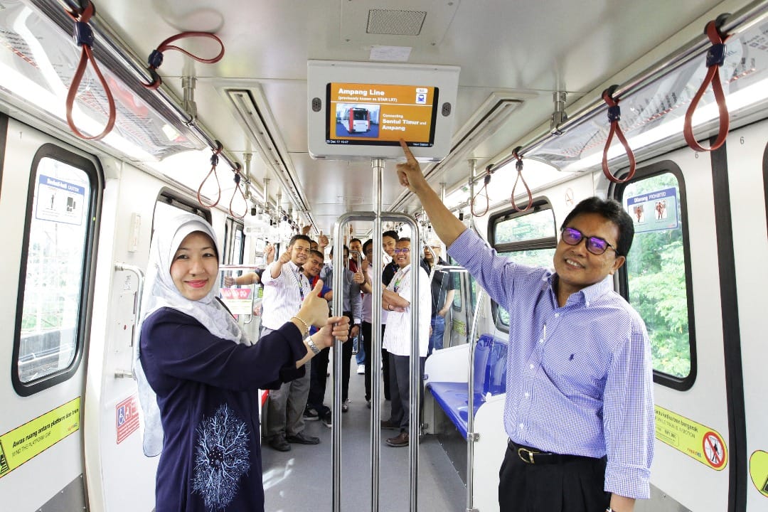 Rapid Rail Rolls Out First ‘Married_ 4-Car Train Set dynamic route map display screen infortainment passenger information system