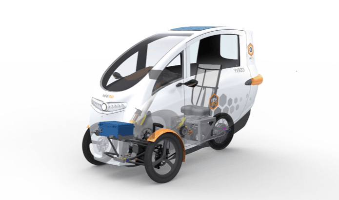 Velometro Veemopatented pedal-electric drivetrain NMT electric bike sharing