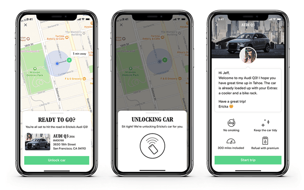 Turo unlocks the future of car sharing with Turo Go app UX smart shared mobiity