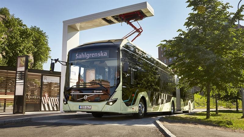 Volvo Ocean Race Signals the Start for Electric Articulated Buses in Gothenburg