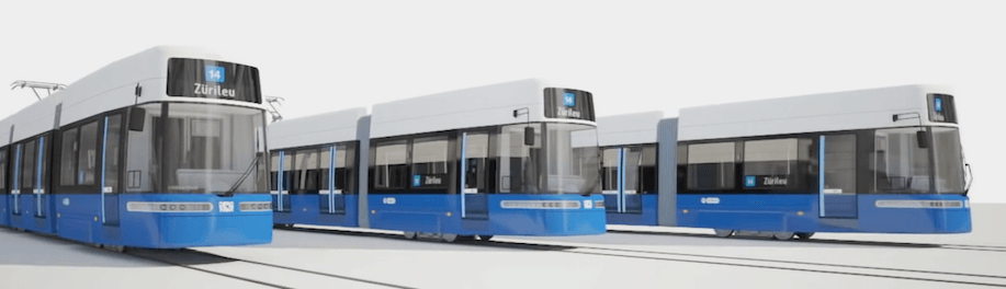 Bombardier Unveils New FLEXITY Zurich Tram Design